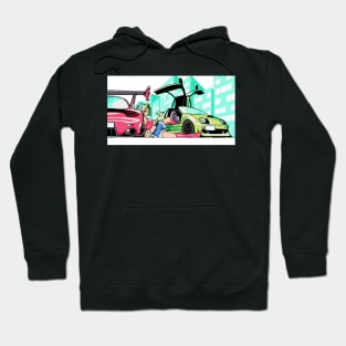 Girl with JDM Cars Hoodie